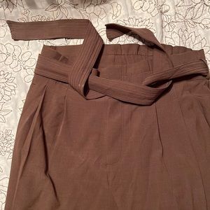 Athleta brown plaid skyline pant.